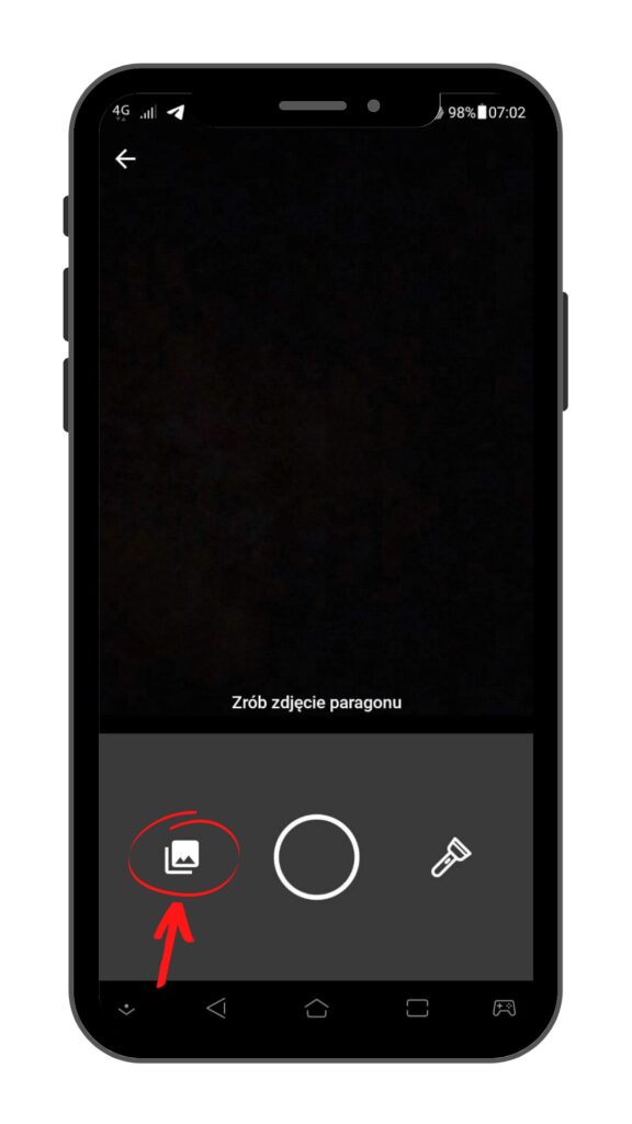 PanParagon: Dodawanie paragonów i faktur w PDF - widok na Android